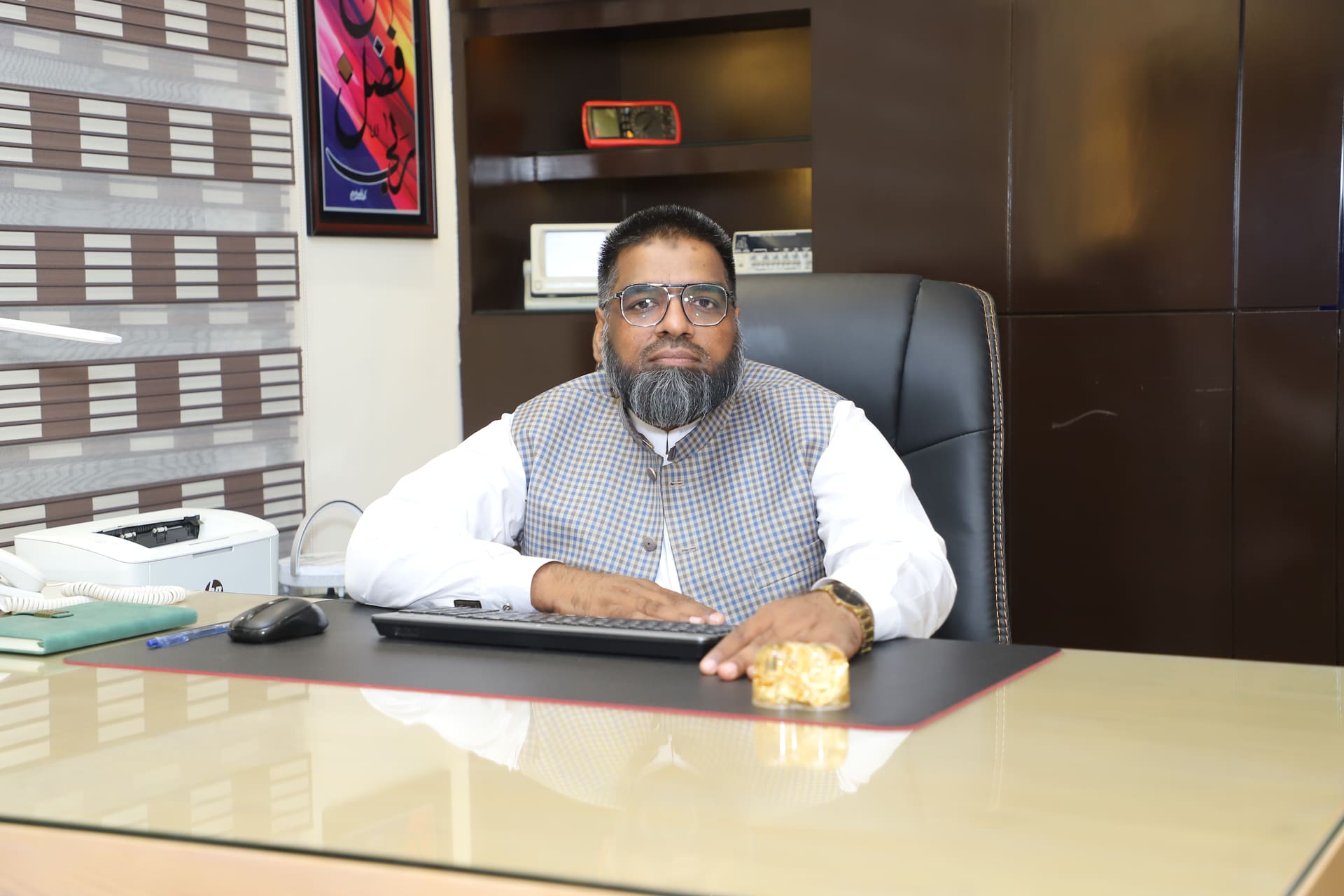Owner of Khalil Traders at the shop
